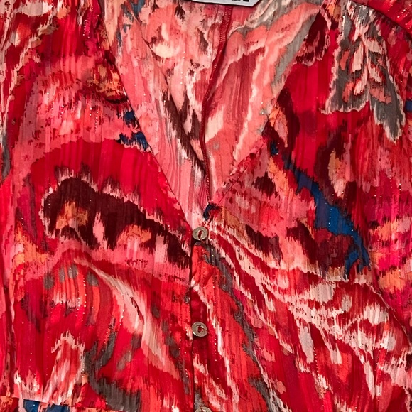 Zara metallic dress size xs . Adorable flowy dress/ coverup/ beachy outfit - Picture 4 of 7